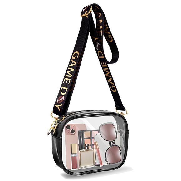 Clear Bag Stadium Events, Game Day Crossbody Purse, Stadium Aroved :| - Picture 1 of 9